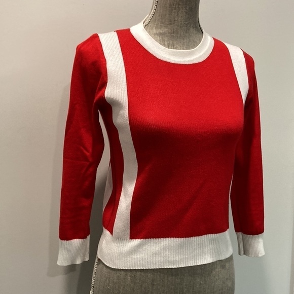 VERO Moda Red Slim Long Sleeve Top Size Medium - Picture 7 of 12